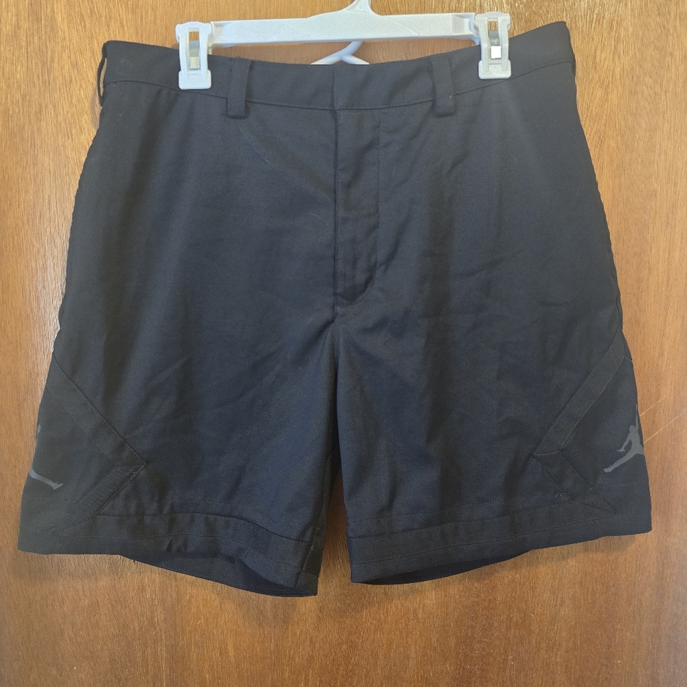 Jordan Black Athletic Shorts with Subtle Logo